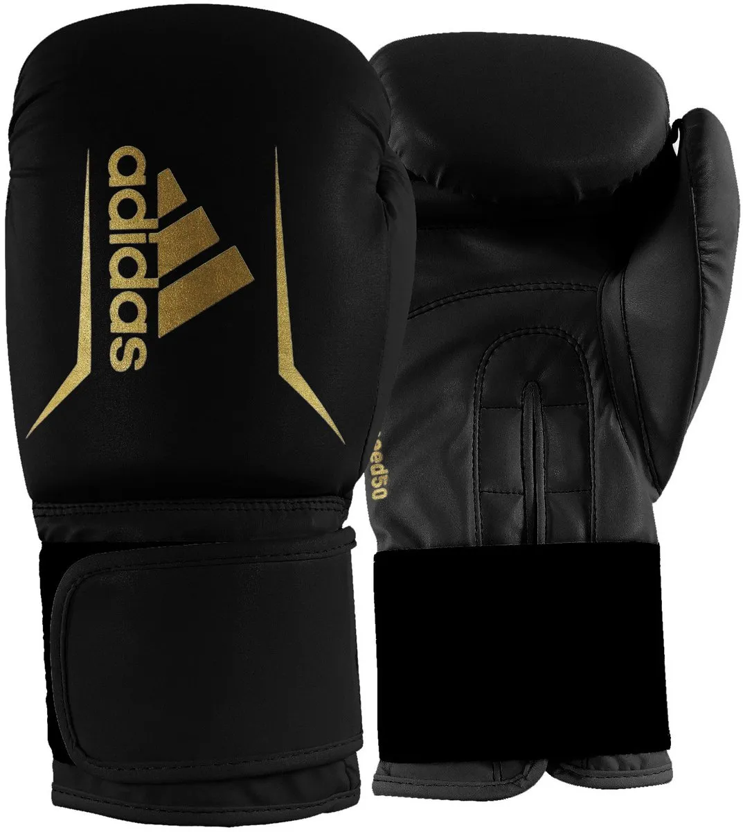 Adidas Speed 50 Bokshandschoenen 14oz - Zwart/Goud