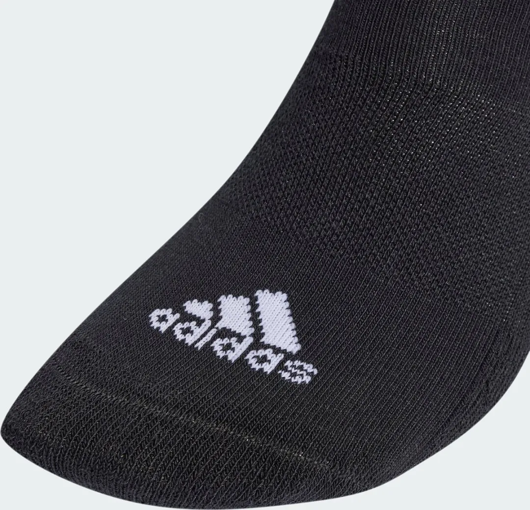 adidas 3-Stripes Cushioned Korte Sokken - 3 Paar - Zwart