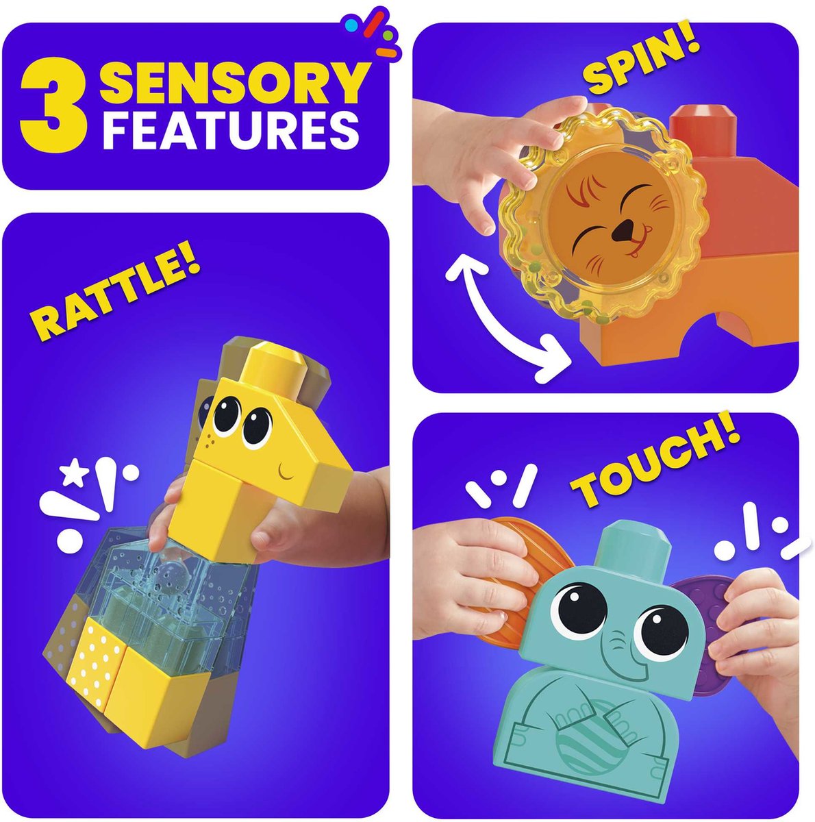 MEGA BLOKS Schud en Rammel Safari