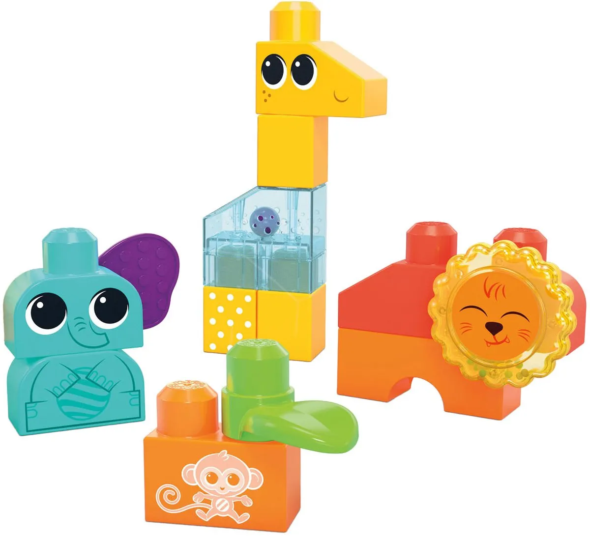 Mega Bloks Schud en Rammel Safari
