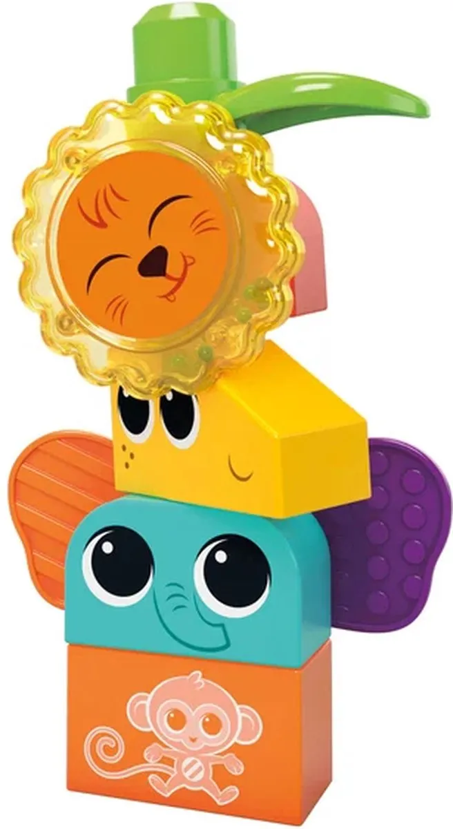 Mega Bloks Schud en Rammel Safari - 15 Stukken - Multicolor - afbeelding 6 van 6