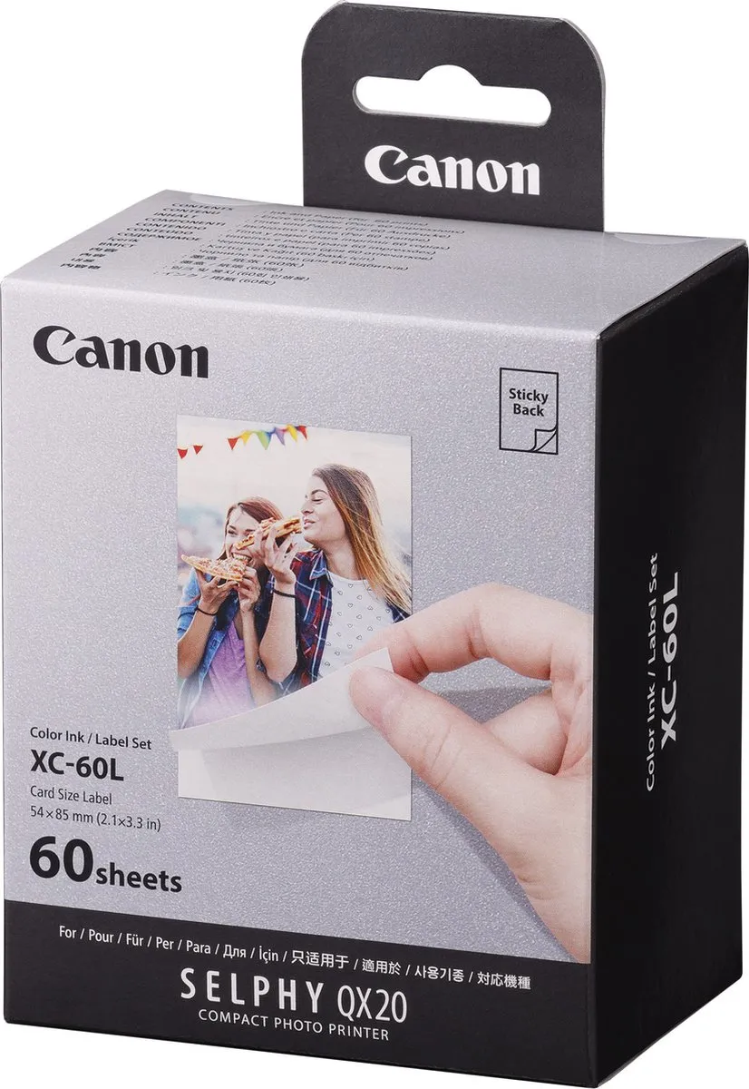 Canon XC-60L Instant Fotopapier - 60 Stuks - Multi