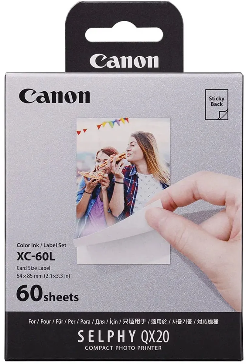 Canon XC-60L Instant Fotopapier - 60 Stuks - Multi - afbeelding 6 van 6