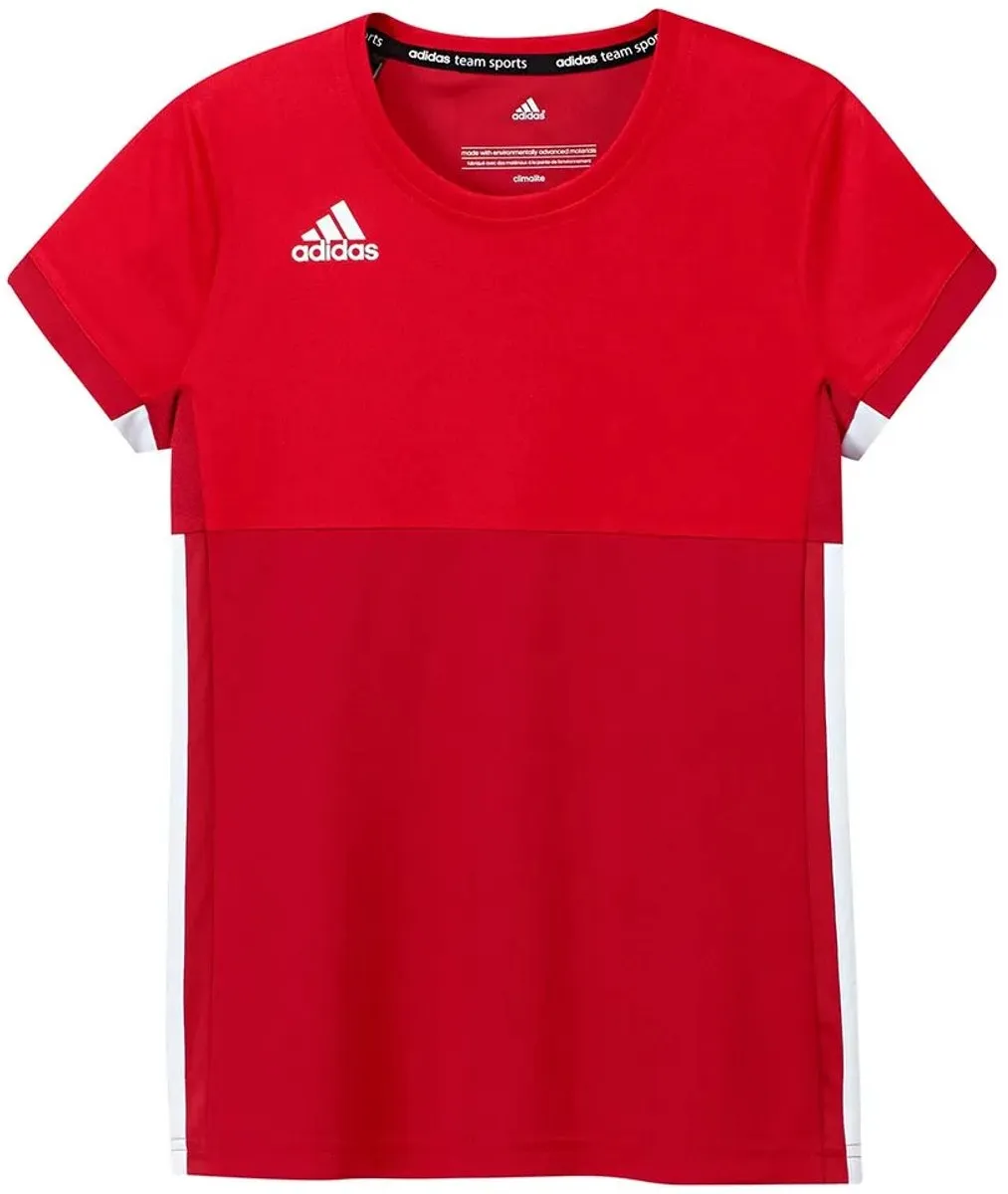 Adidas T16 Short Sleeve Shirt - Rood 140