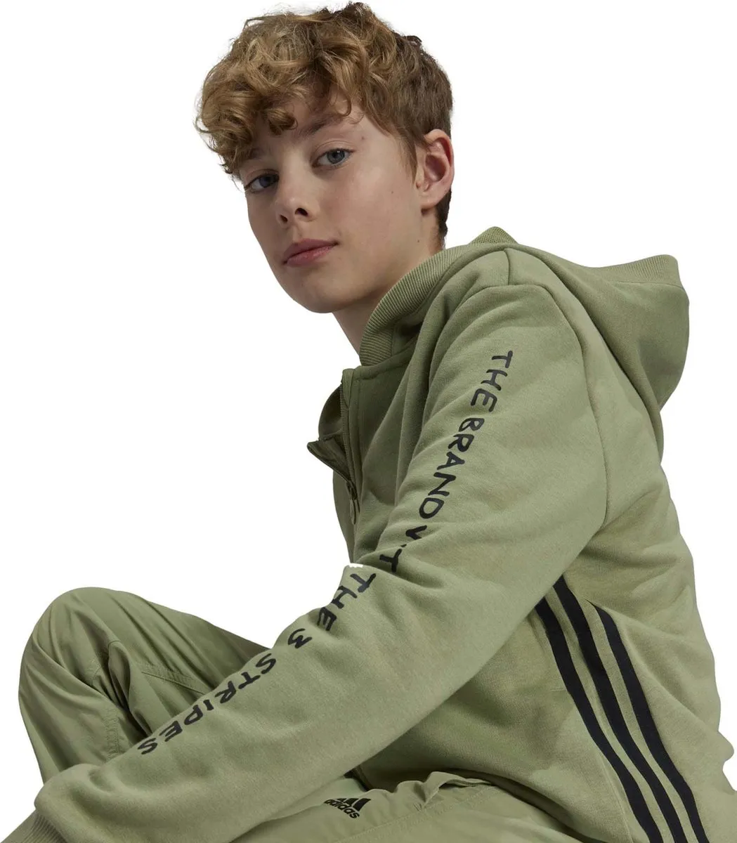 Adidas Sport J Jam FZ HD Sweatshirt - 128 - Groen