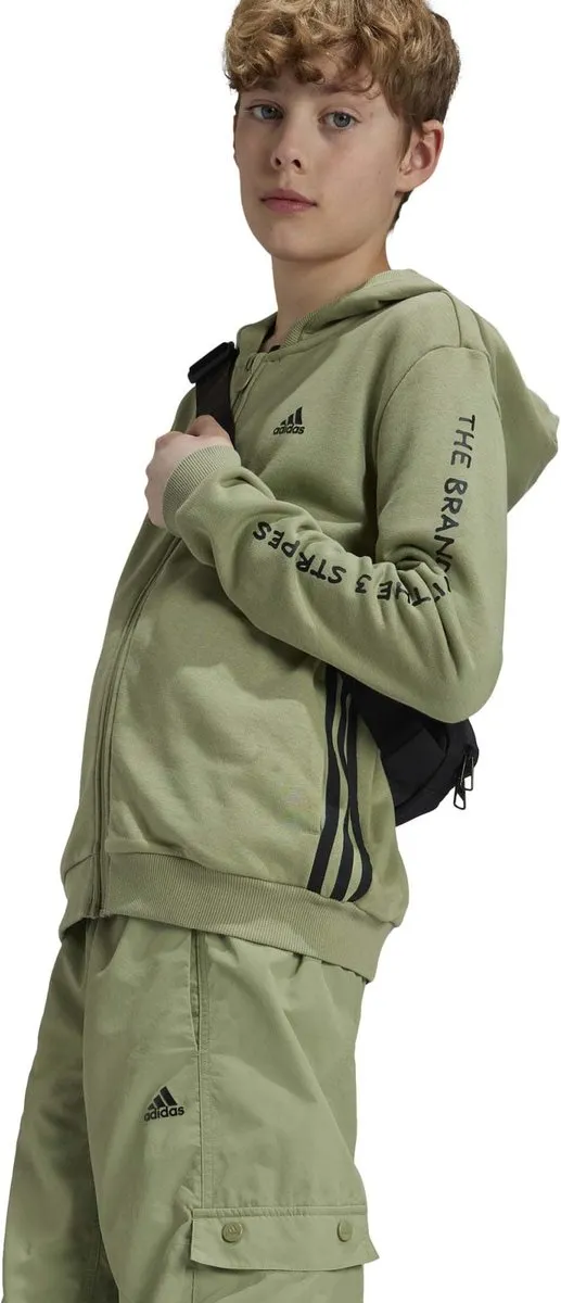 Adidas Sport J Jam FZ HD Sweatshirt - 128 - Groen