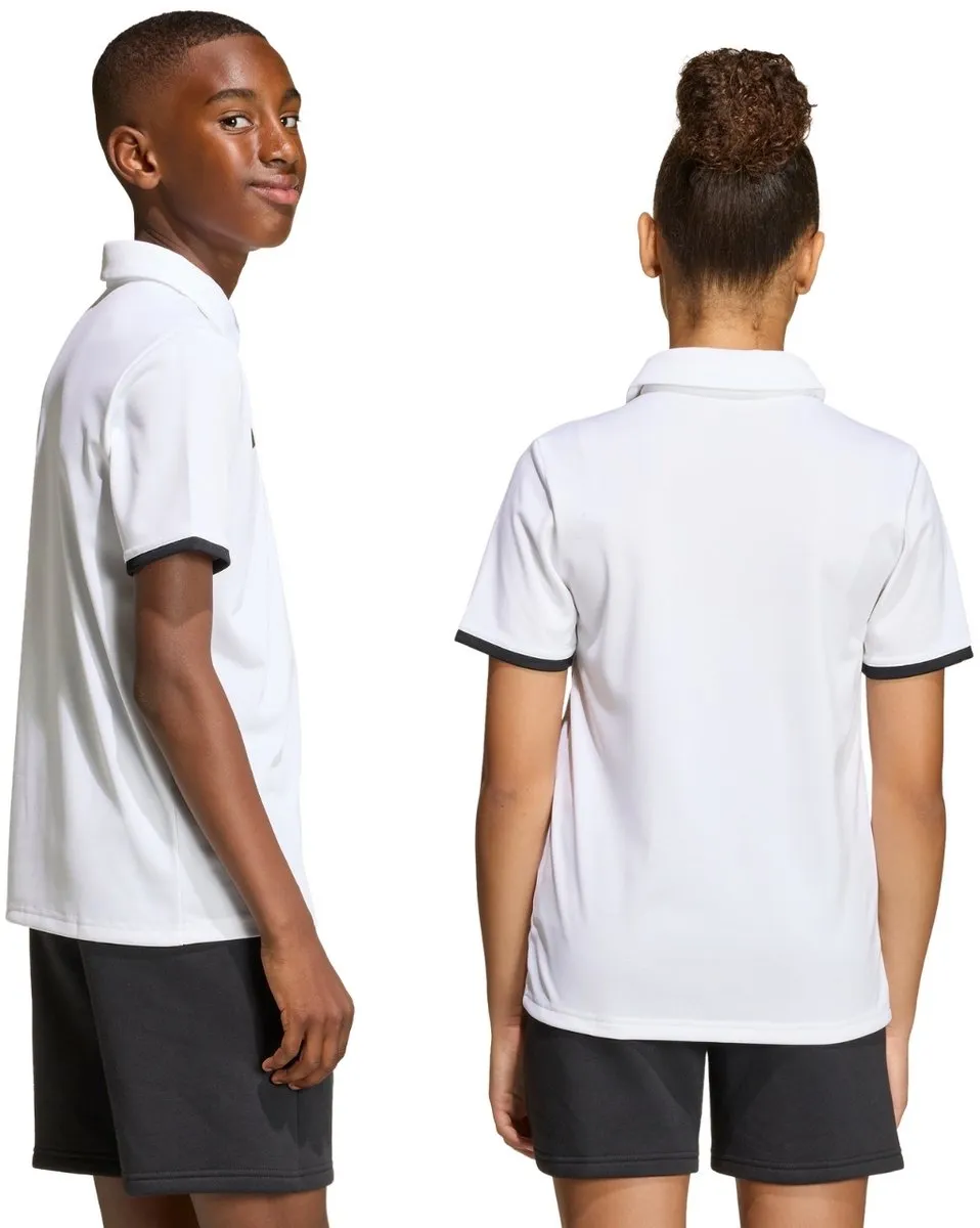 Adidas Performance Entrada26 Poloshirt Kids JZ6624 - 128 - Wit