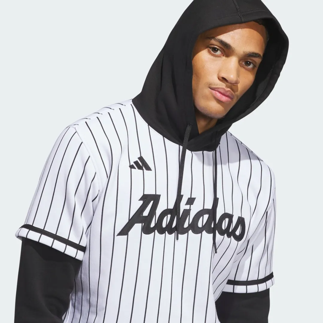 adidas Dugout Pinstripe Shirt - Wit - KC9962 - afbeelding 6 van 6