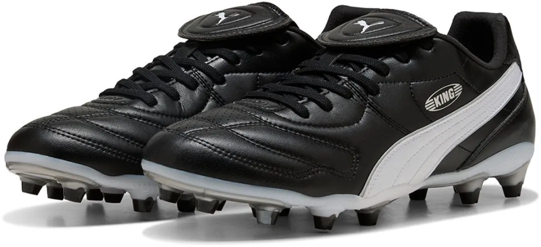 PUMA King Liga FG/AG Voetbalschoenen 40 - Zwart