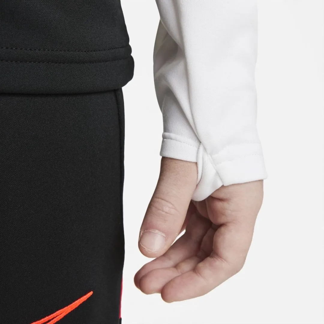 Nike Academy 21 Trainingssweater CW6112-016 - Maat 158 - Wit/Orange/Zwart