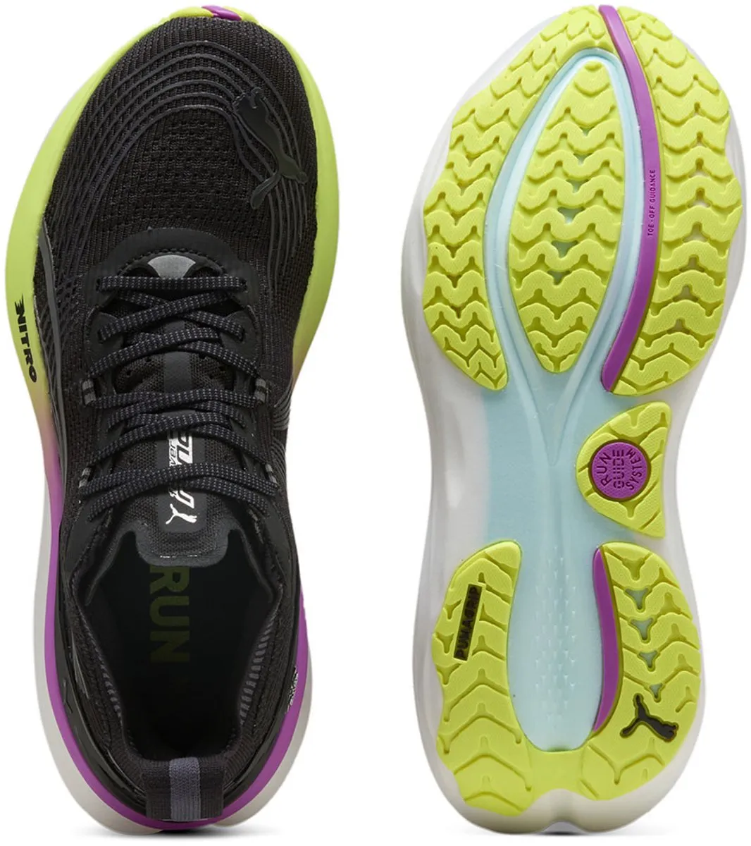 PUMA Foreverrun Nitro 2 Hardloopschoenen - 40.5 - Zwart