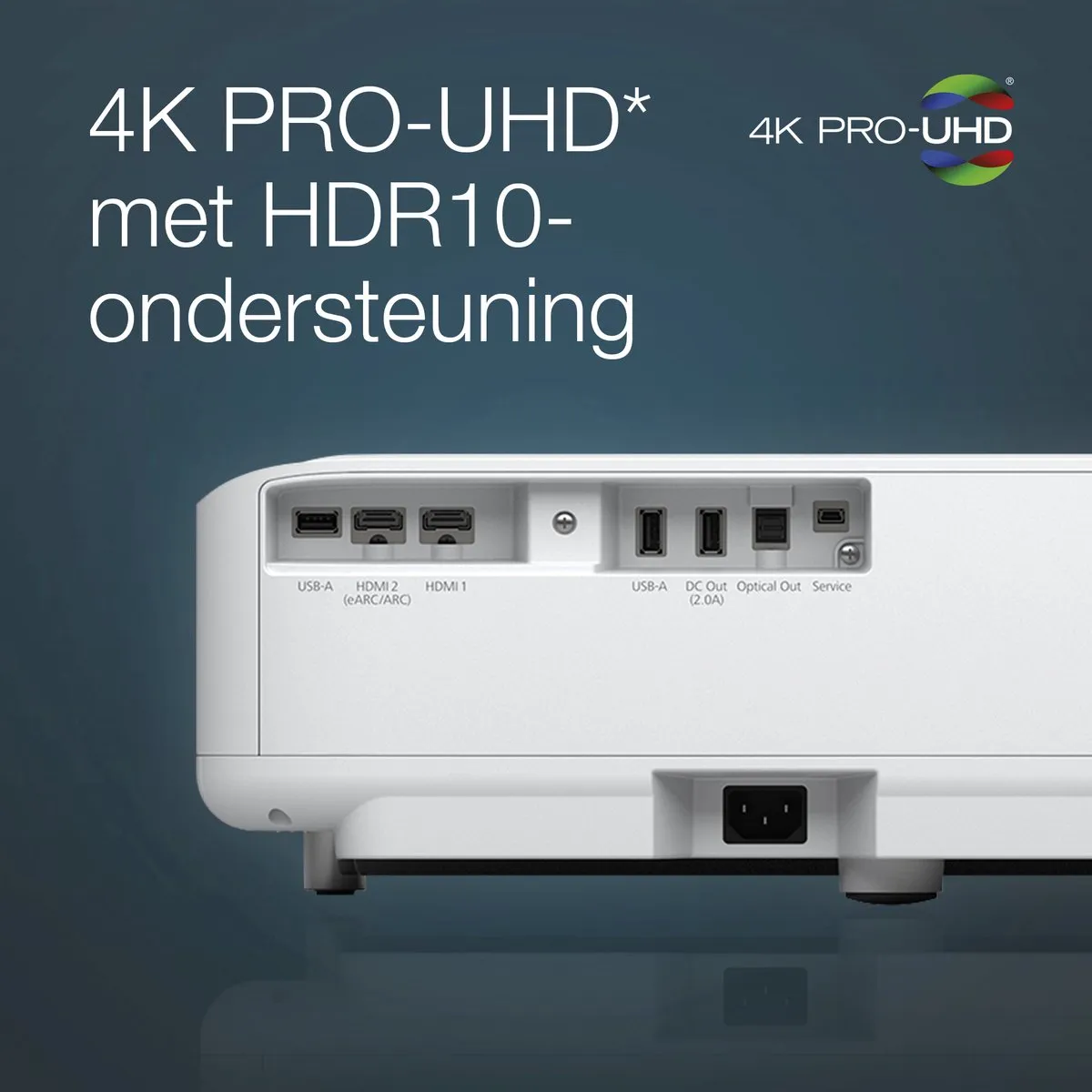 Epson EpiqVision Ultra EH-LS650W Beamer - Wit