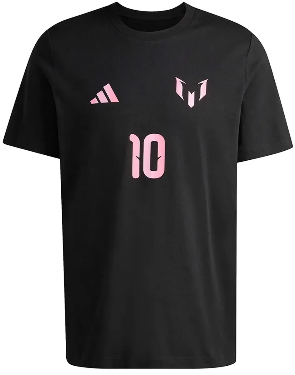 adidas Messi T-shirt Korte Mouwen - M - Zwart