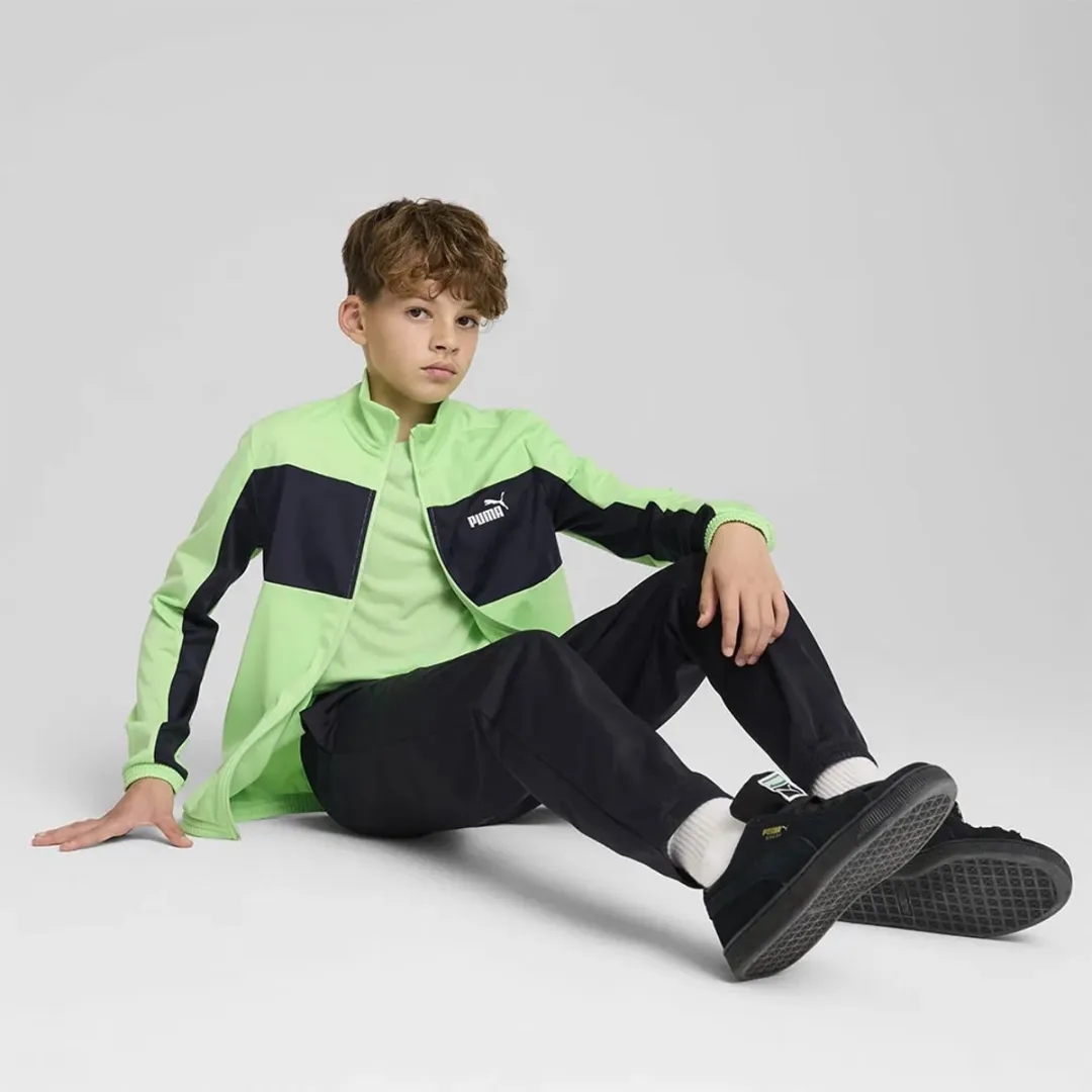 PUMA Poly Colorblock Joggingpak 158 - Groen