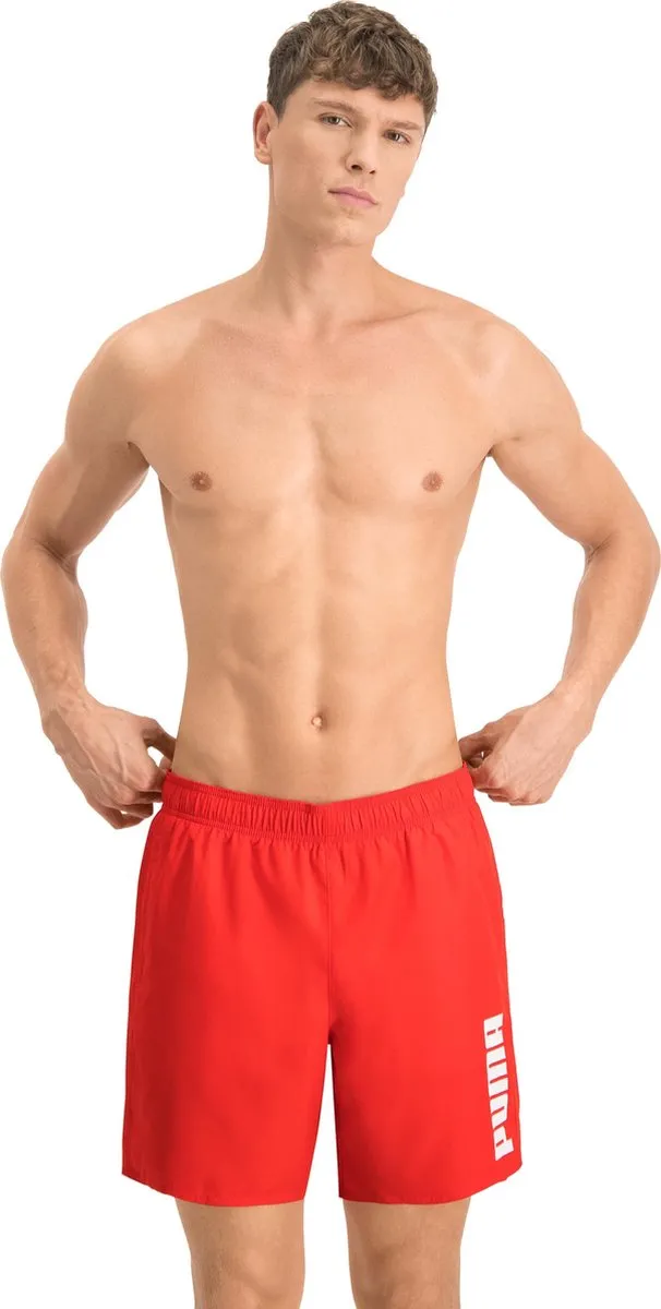 PUMA SWIM Men Mid Shorts - Rood - Maat L