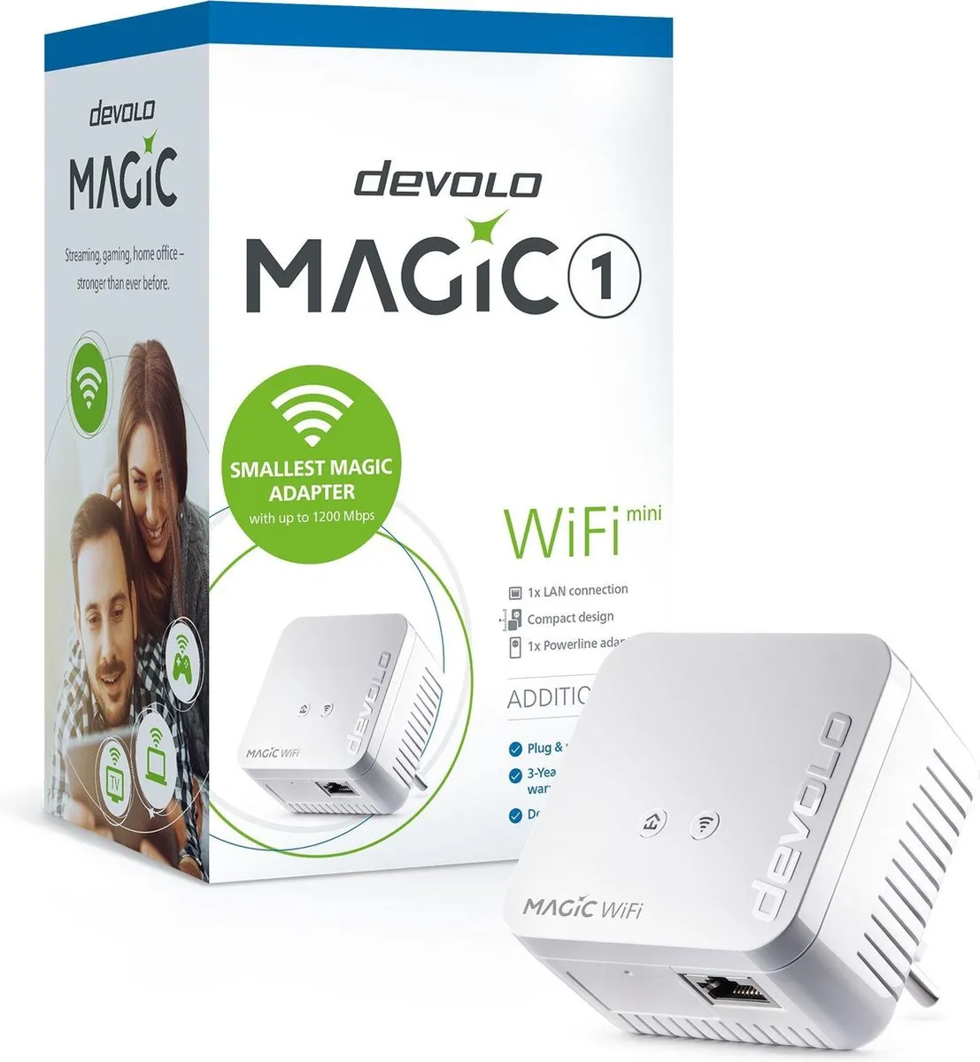 Devolo Magic 1 WiFi Powerline 8559 - 1x Ethernet - Wit