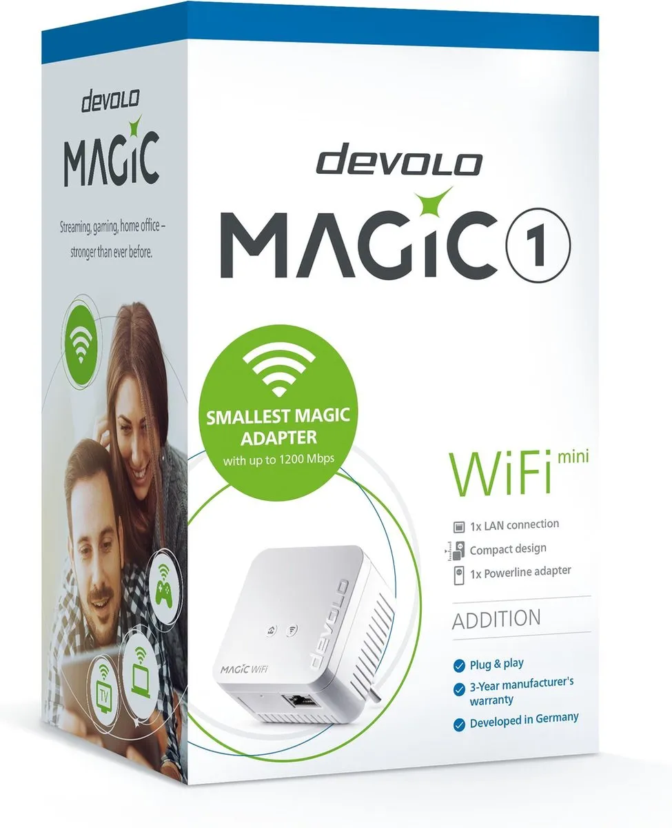 Devolo Magic 1 WiFi Powerline 8559 - 1x Ethernet - Wit - afbeelding 6 van 6