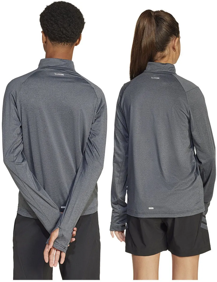 Adidas All Sports Favorite 1/4-Zip Longsleeve - Kinderen 128 - Zwart