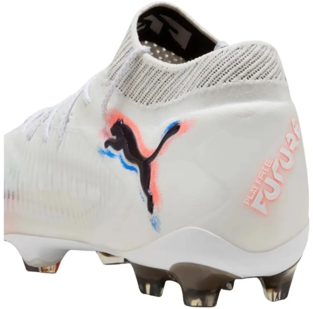 PUMA Future 8 Ultimate FG Voetbalschoenen 40 - Wit/Zwart/Rood