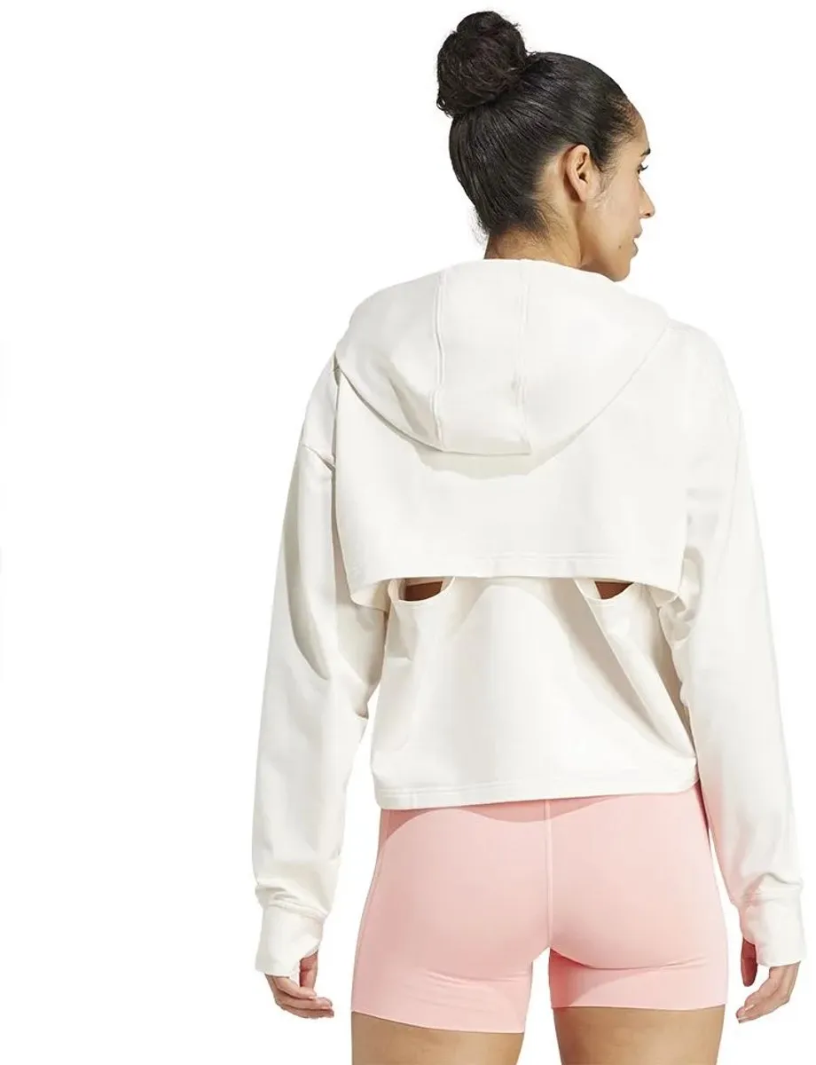 adidas Performance Power Loose Fit Back-Ventilation Hoodie IW3191 - Wit