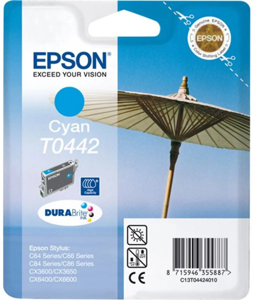 Epson T0442 Inktcartridge Cyaan - 13ml