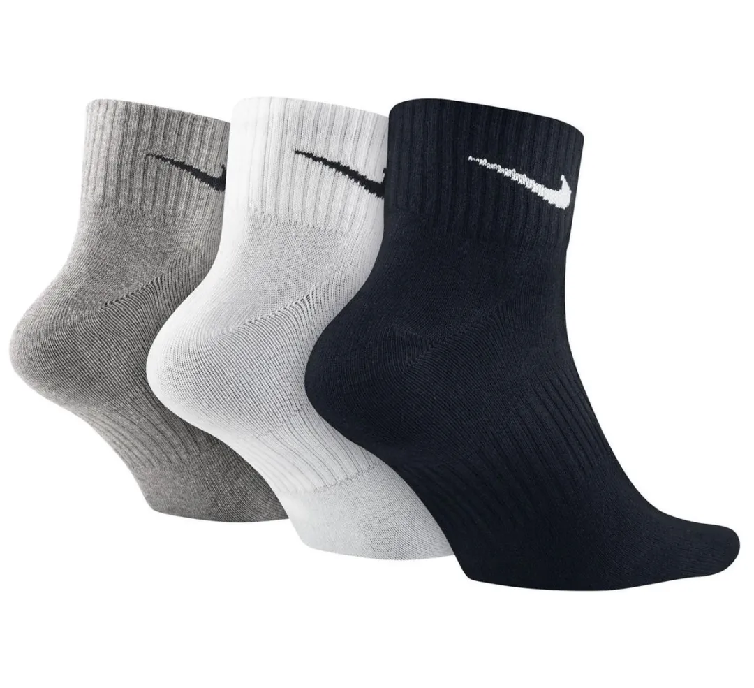 Nike Lightweight Quarter Sportsokken - 3 Stuks - Maat 34-37