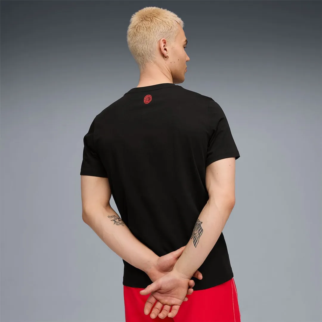PUMA AC Milan Football Culture T-shirt - 2XL - Zwart