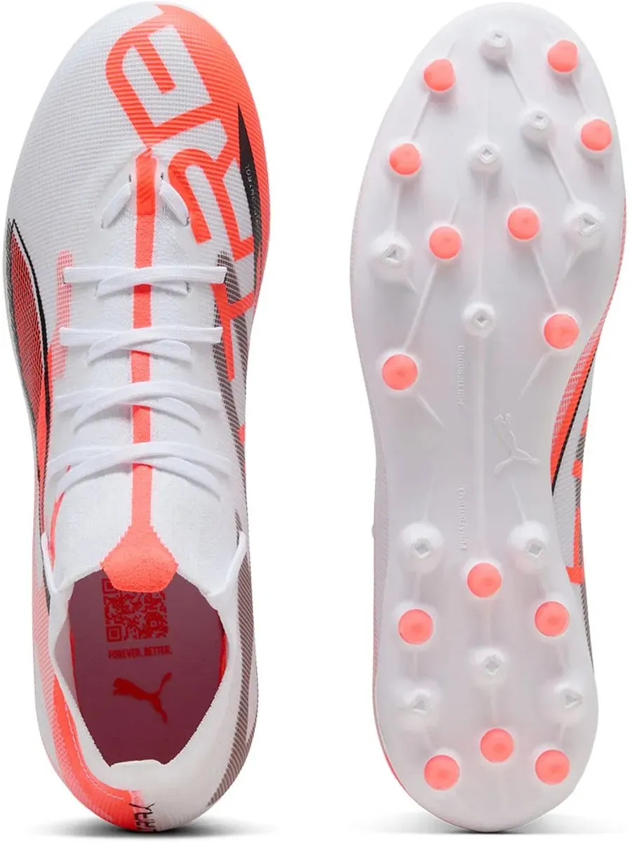 PUMA Ultra 5 Match+ Mg Voetbalschoenen 41 - Wit