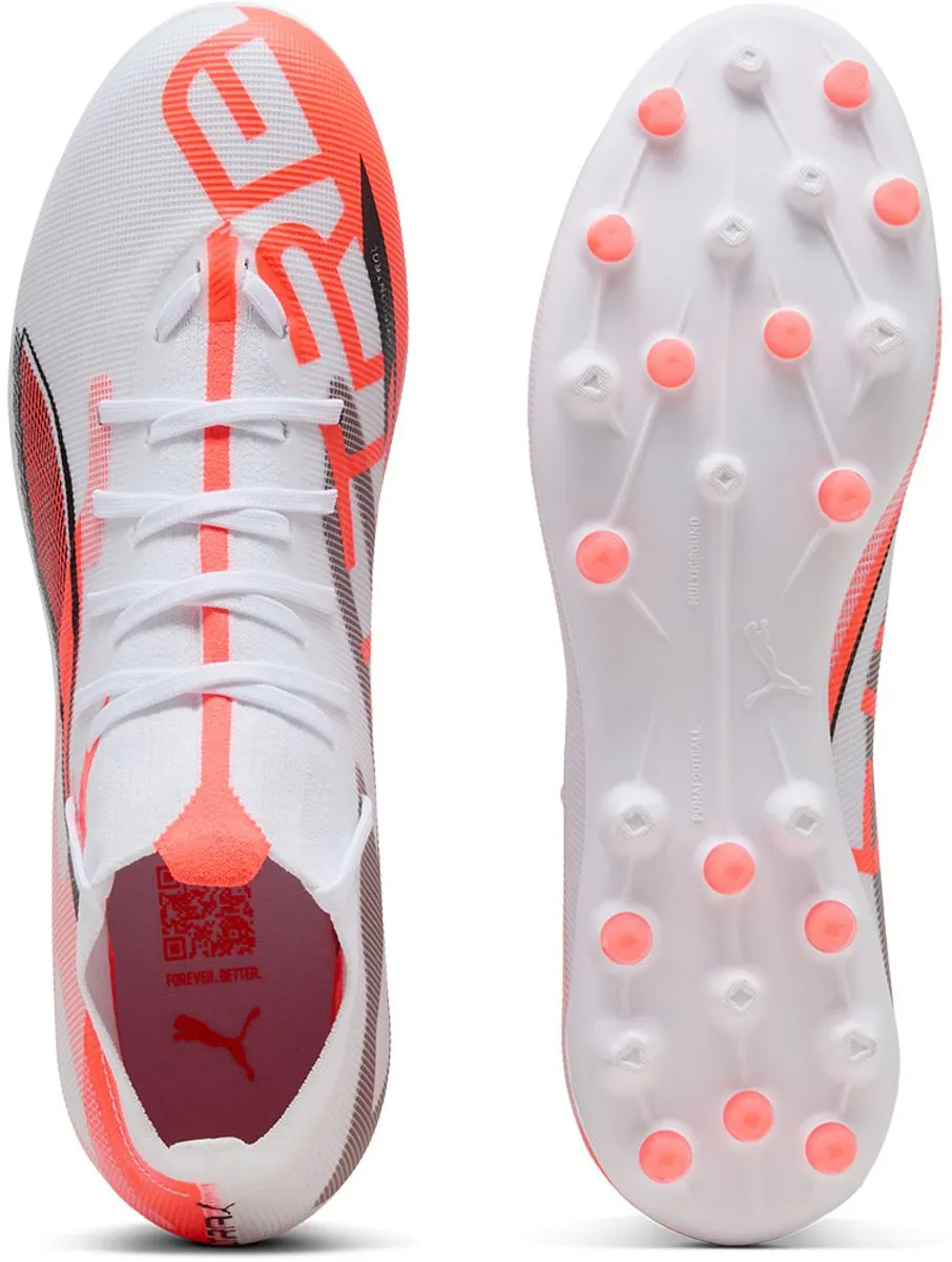 PUMA Ultra 5 Match+ Mg Voetbalschoenen 41 - Wit
