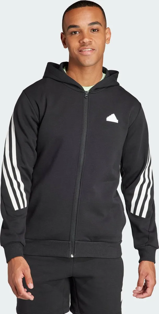 adidas Future Icons 3-Stripes Ritshoodie IR9159 - Zwart
