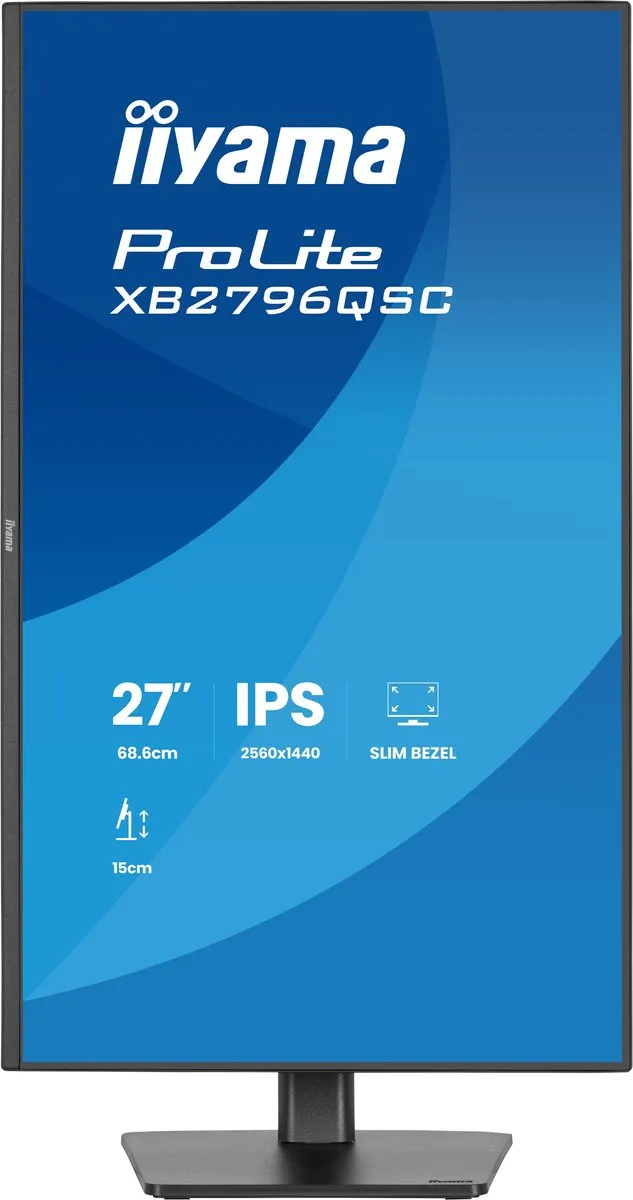 iiyama ProLite XB2796QSC-B1 Monitor 27" QHD IPS - USB-C 65W