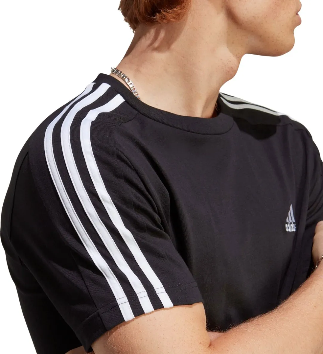 adidas Essentials Single Jersey T-shirt IC9334 - Heren - Zwart - S