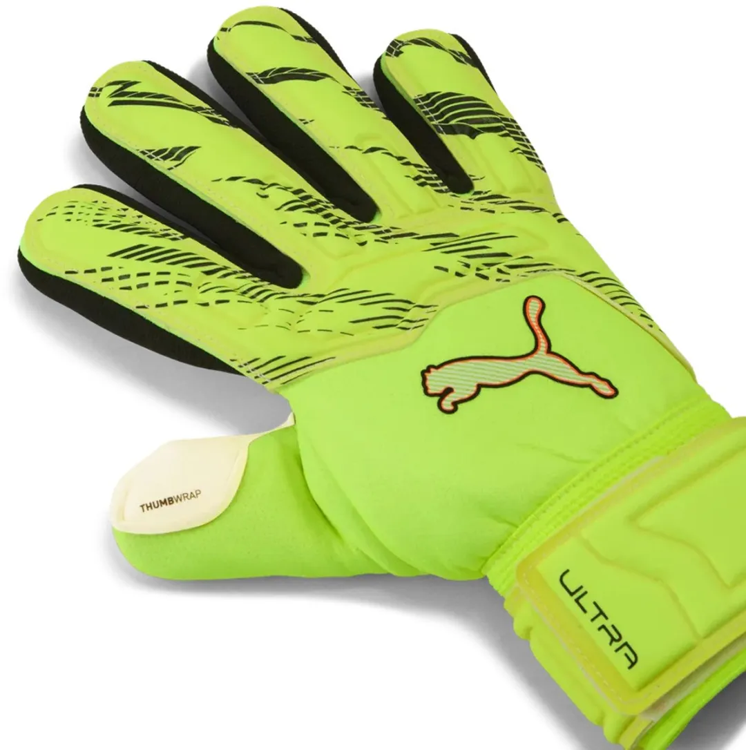 PUMA Ultra Pro JR Keepershandschoenen - Maat 4 - Geel/Zwart
