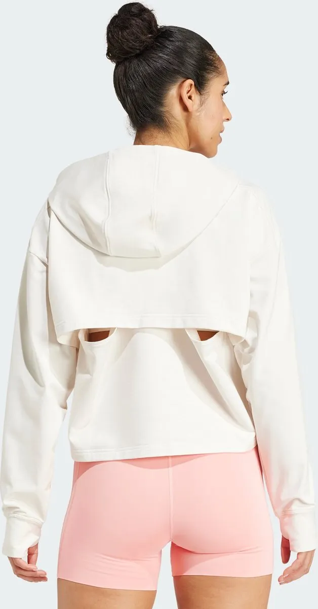 adidas Performance Power Loose Fit Back-Ventilation Hoodie IW3191 - Wit