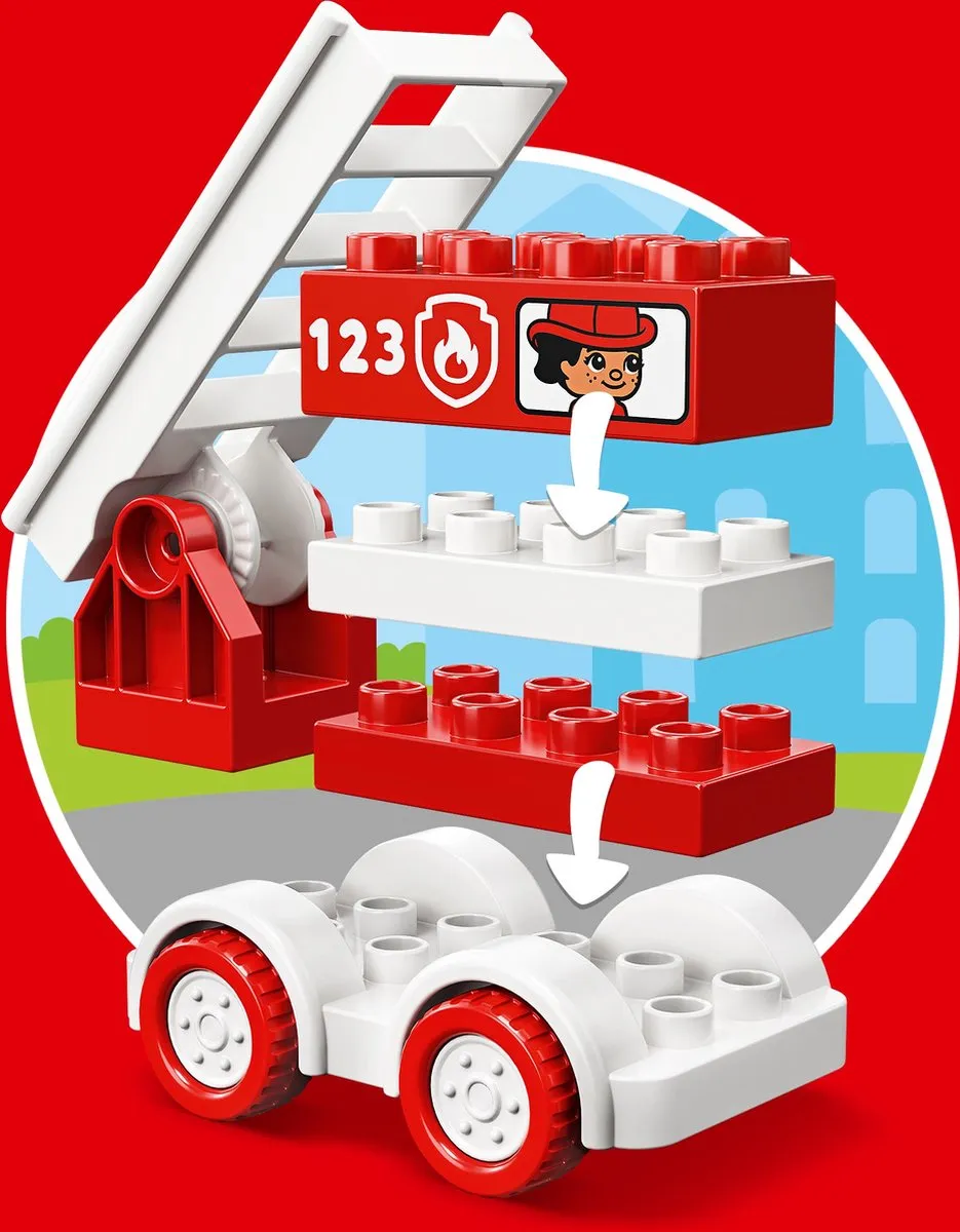 LEGO DUPLO Brandweerwagen 10917 - Rood