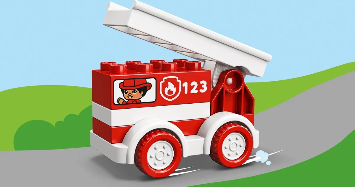 LEGO DUPLO Brandweerwagen 10917 - Rood