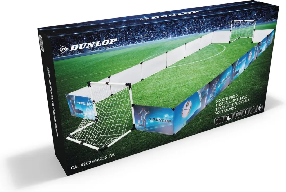 Dunlop Voetbalset 52-delig - 2 Doelen 426x235cm - Blauw/Wit/Zwart - afbeelding 6 van 6