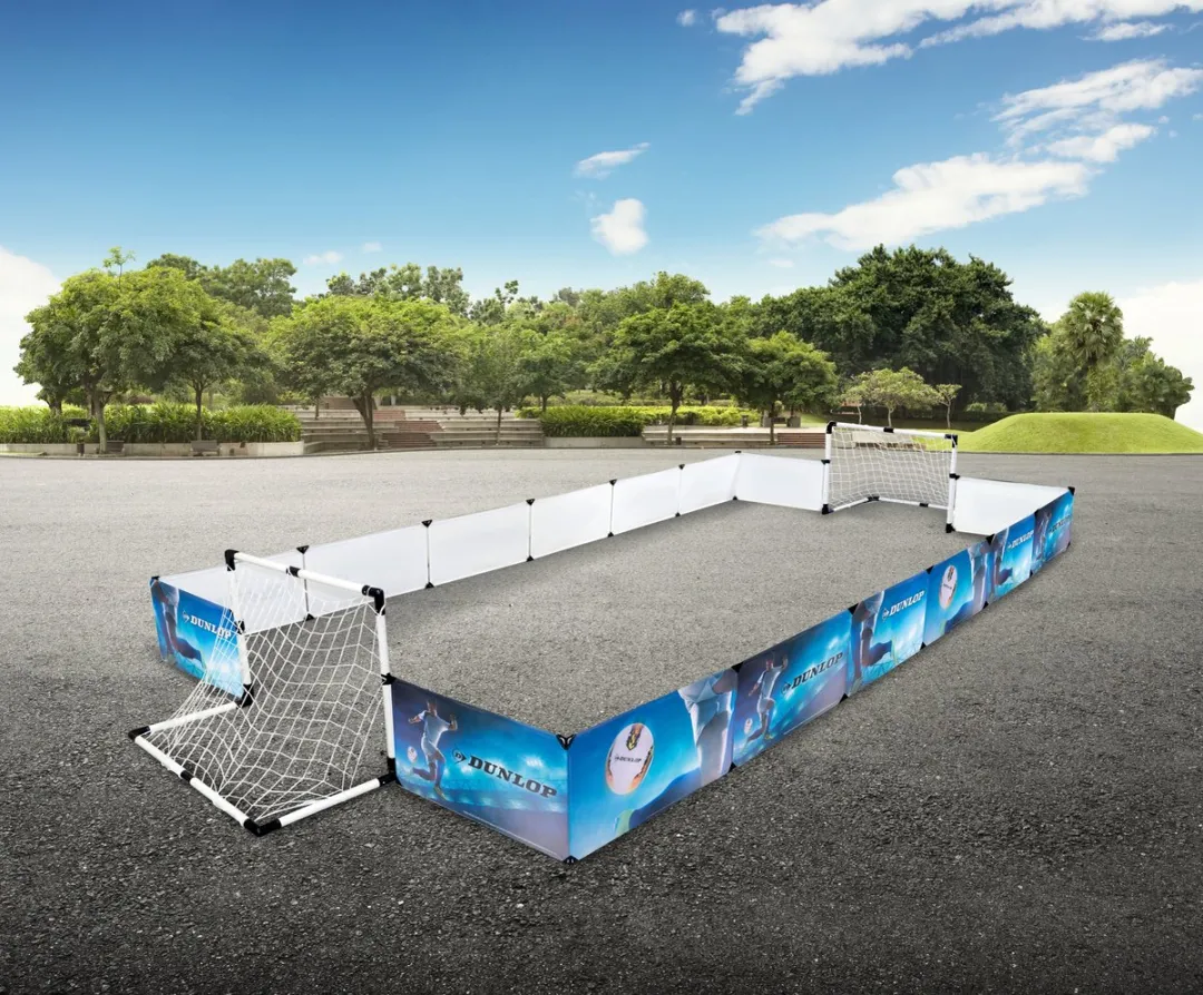 Dunlop Voetbalset 52-delig - 2 Doelen 426x235cm - Blauw/Wit/Zwart