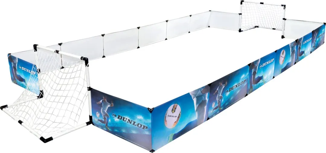 Dunlop Voetbalset 52-delig - 2 Doelen 426x235cm - Blauw/Wit/Zwart