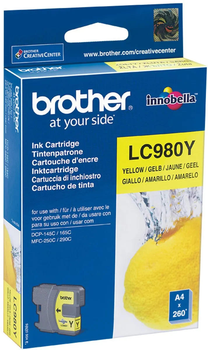 Brother LC-980Y Inktcartridge - Geel