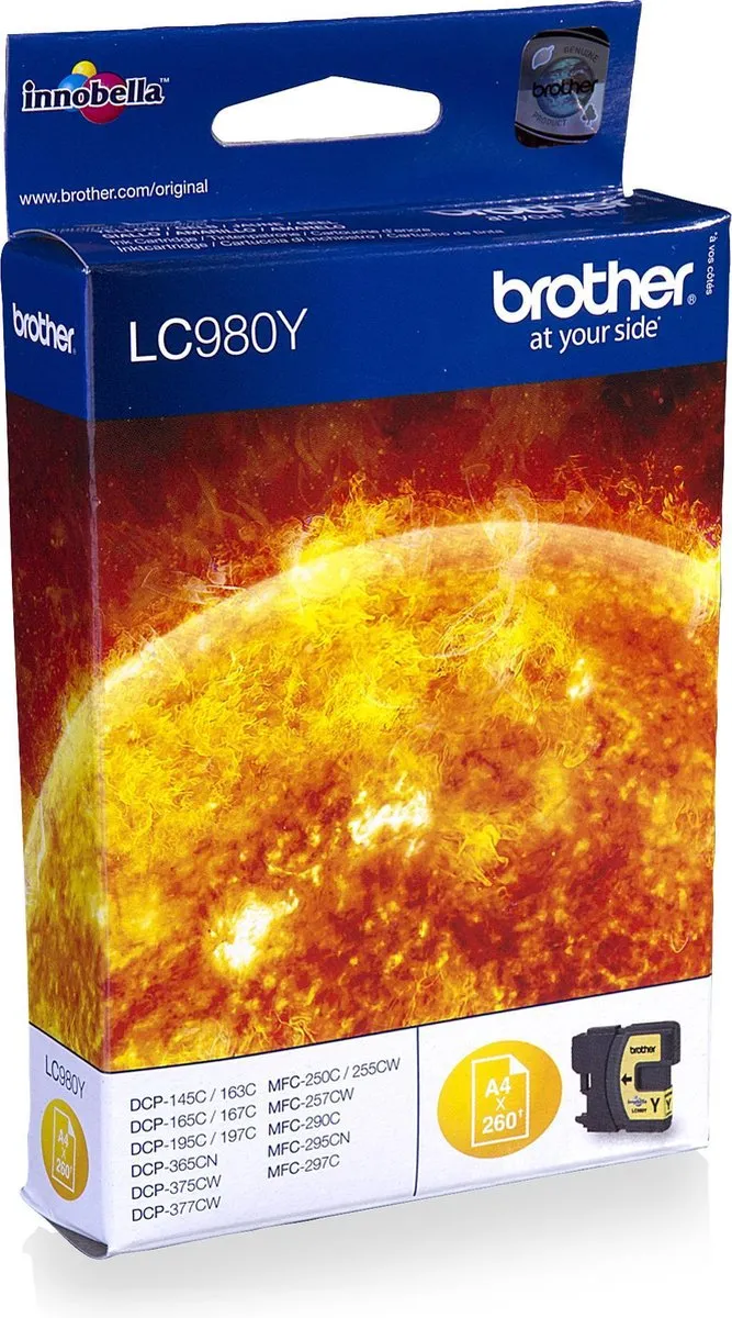 Brother LC-980Y Inktcartridge - Geel