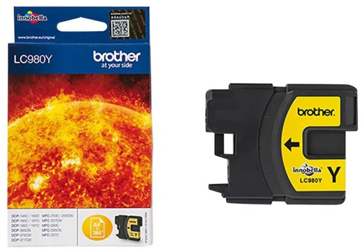 Brother LC-980Y Inktcartridge - Geel