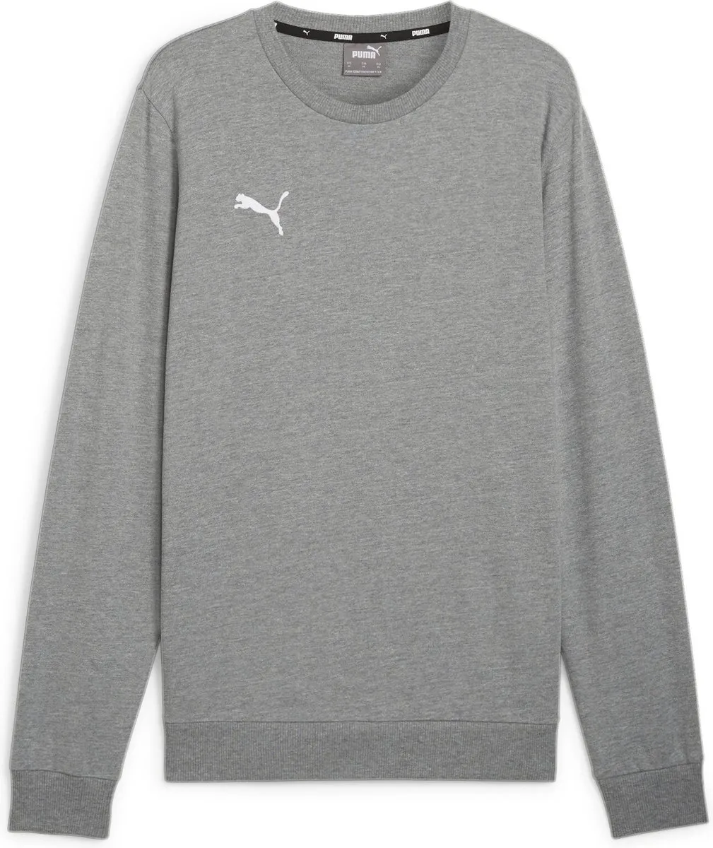 PUMA teamGOAL Casuals Crew Neck Sweat - XL - Medium Gray Heather