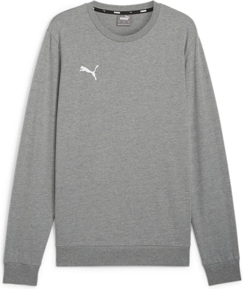 PUMA teamGOAL Casuals Crew Neck Sweat - XL - Medium Gray Heather