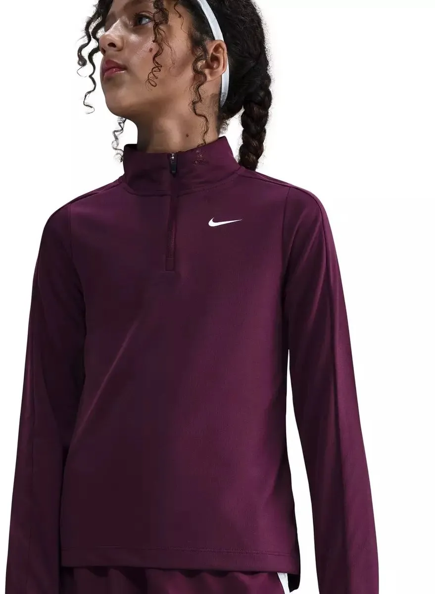 Nike Dir-fit Longsleeve Kinder T-shirt Fd2853-610 - Rood - 137/147