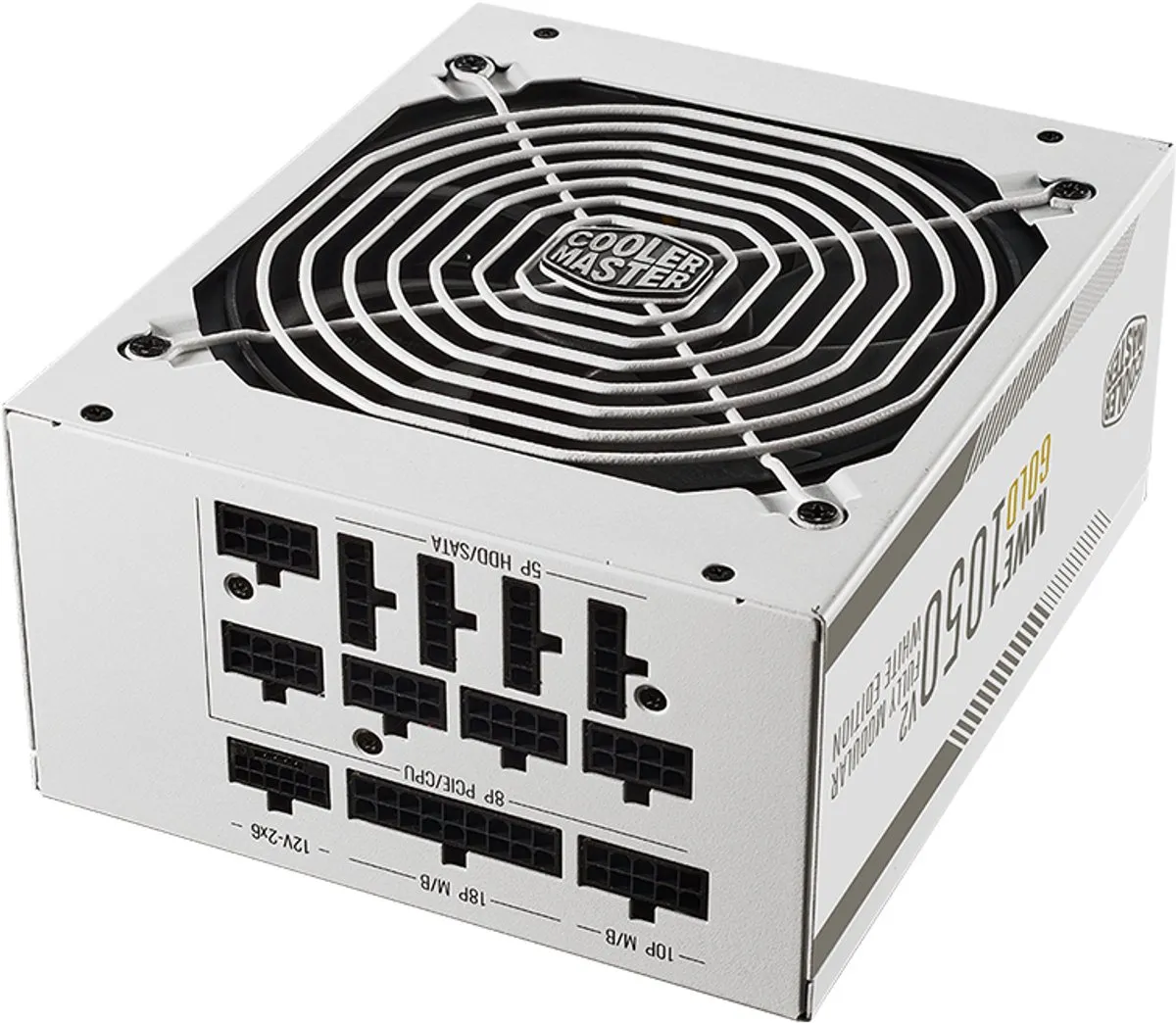 Cooler Master MWE Gold 1050 V2 MPE-A501-AFCAG-3EGEU Voeding - 1050W - Wit