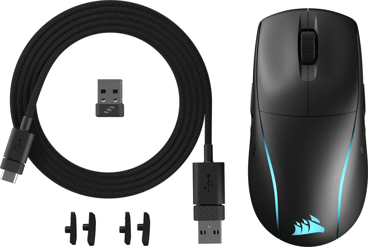 Corsair M75 Draadloze Gaming Muis CH-931D010-EU - 26.000 DPI - Zwart