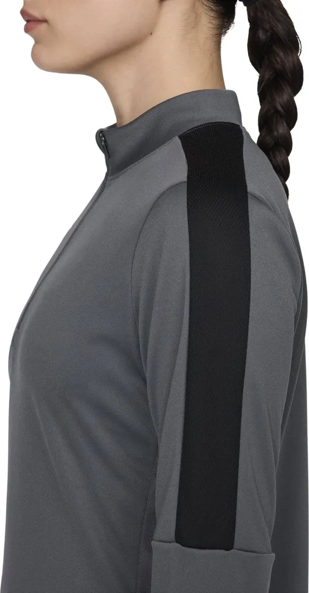 Nike Dri-FIT Academy Trainingssweater DX0513-068 - Maat M - Donkergrijs/Zwart/Rozerood