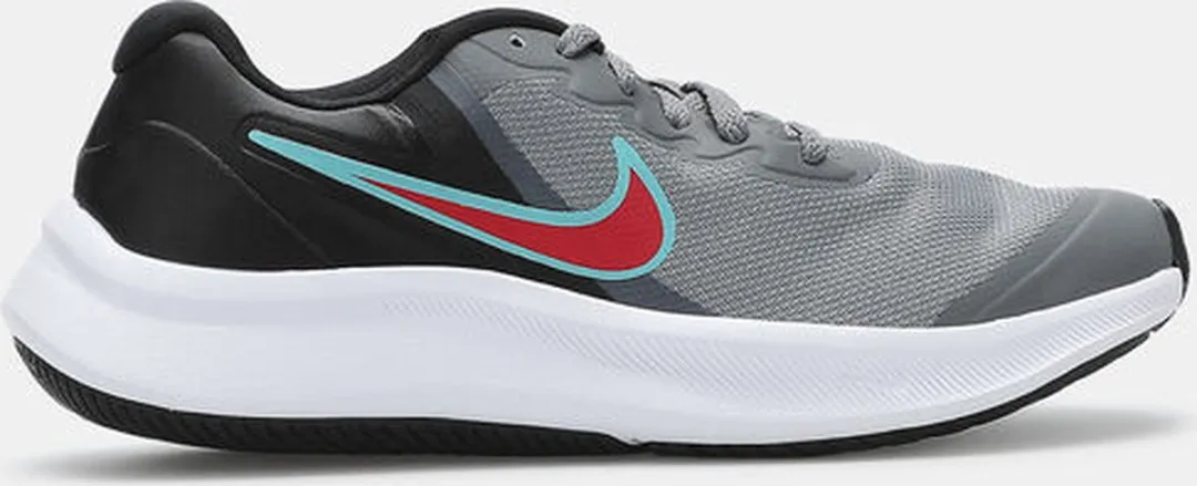 Nike Star Runner 3 Sportschoenen - Maat 36.5 - Smoke Grey/Siren Red/Black