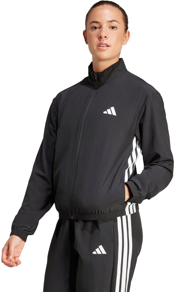 Adidas Performance Train Essentials 3-Stripes Woven Warm-Up Jack JD6539 - Zwart